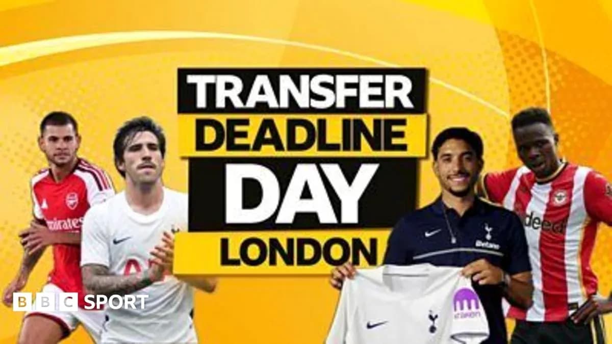 Transfer deadline day graphic featuring player images Transfer deadline day graphic featuring player images