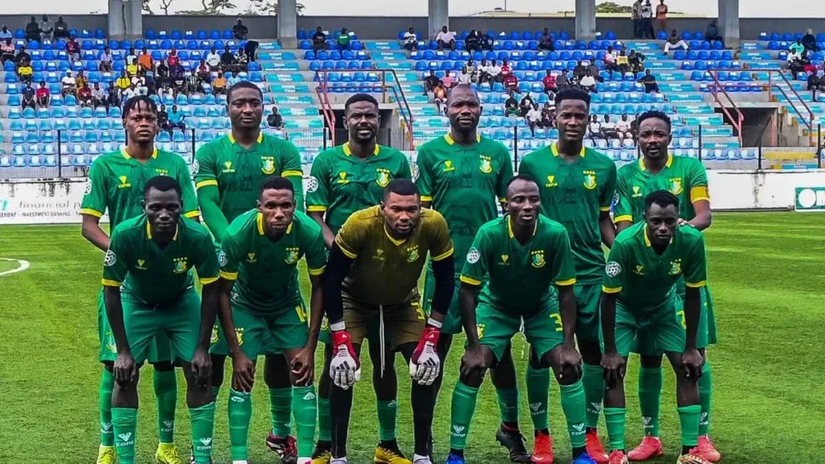 Kano Pillars team lineup before the match Kano Pillars team lineup before the match