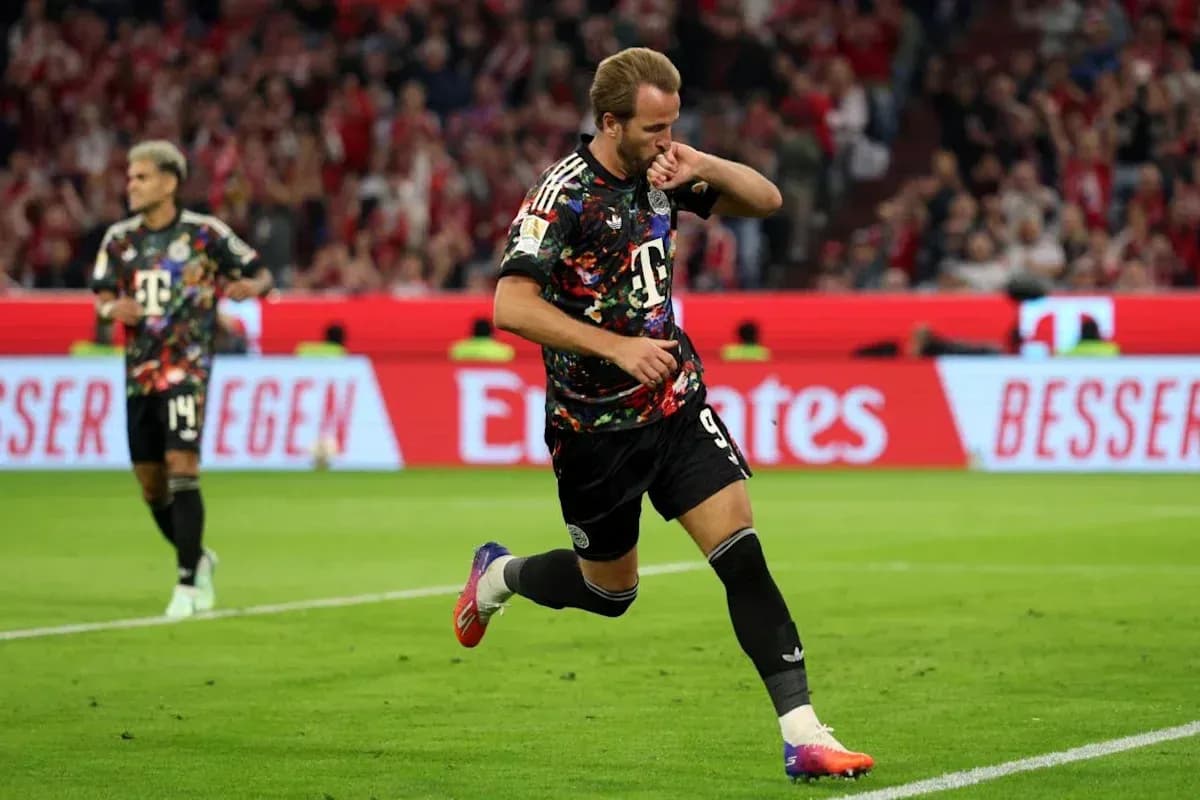 Player celebrating a goal during a match Player celebrating a goal during a match
