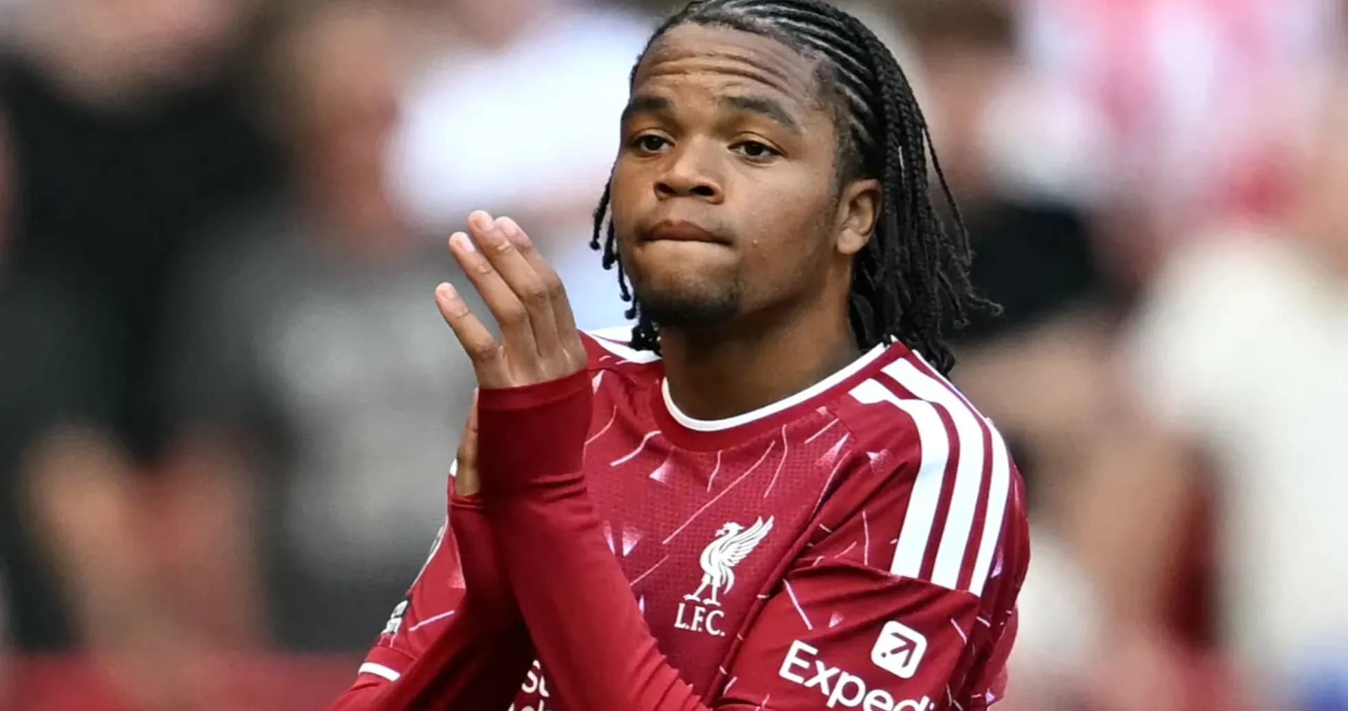 Player applauding fans during match at stadium Player applauding fans during match at stadium