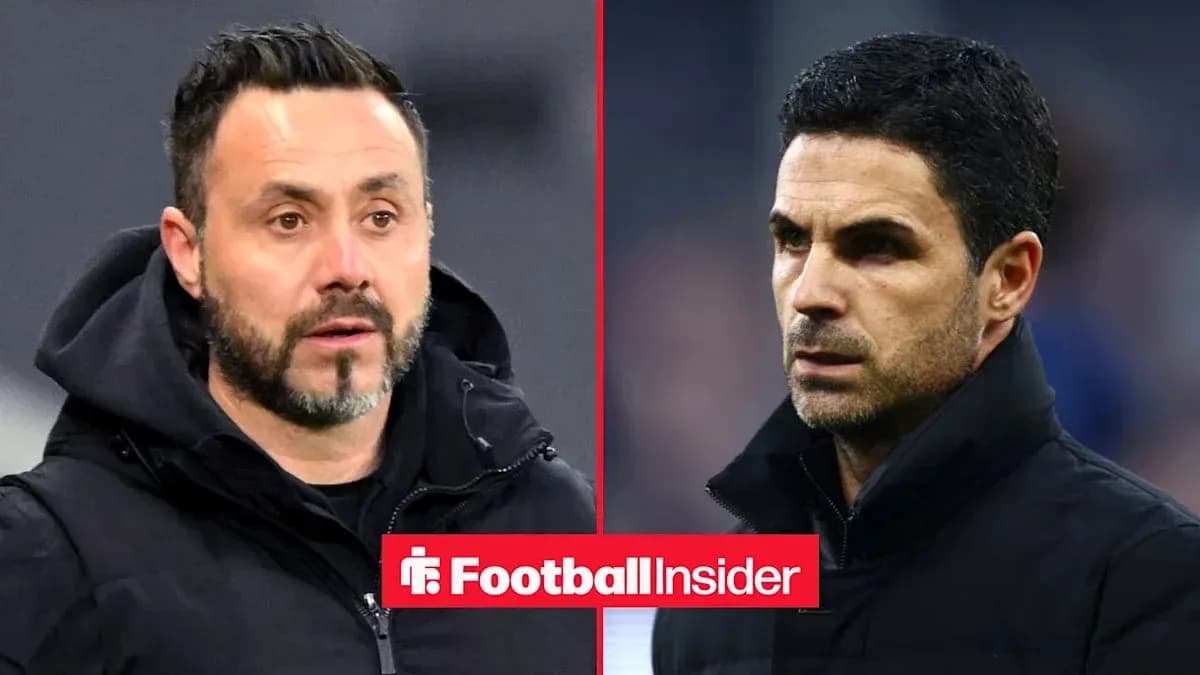 Two football managers in profile during match Two football managers in profile during match