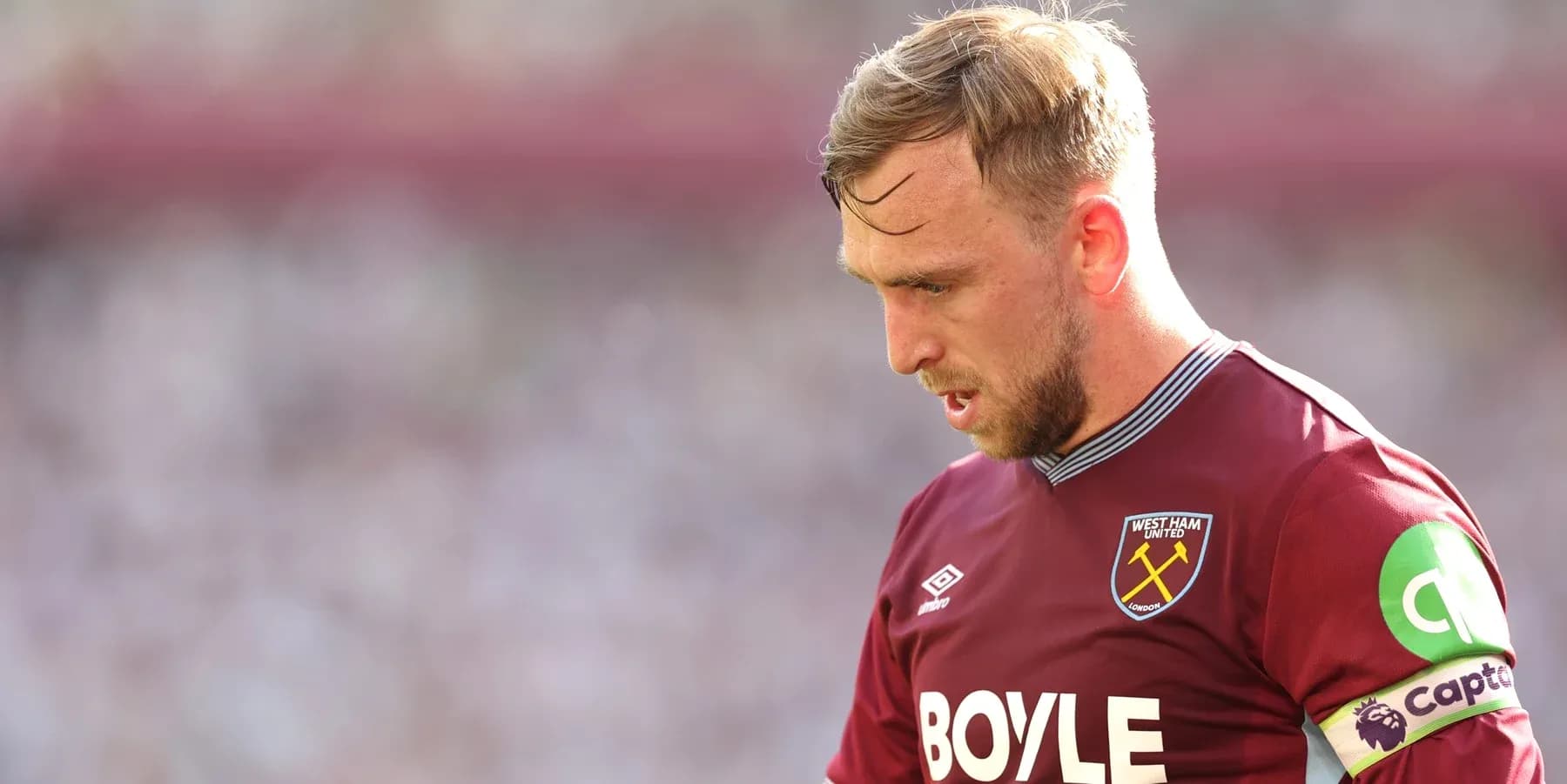West Ham player during Premier League match West Ham player during Premier League match