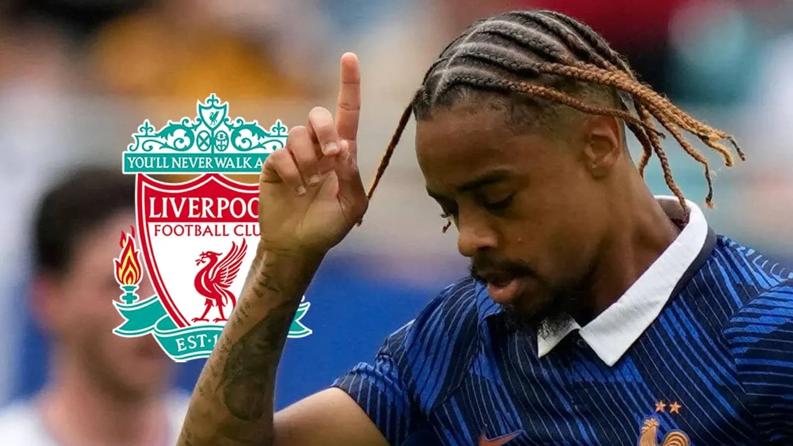 Player with braided hair gesturing on field Player with braided hair gesturing on field