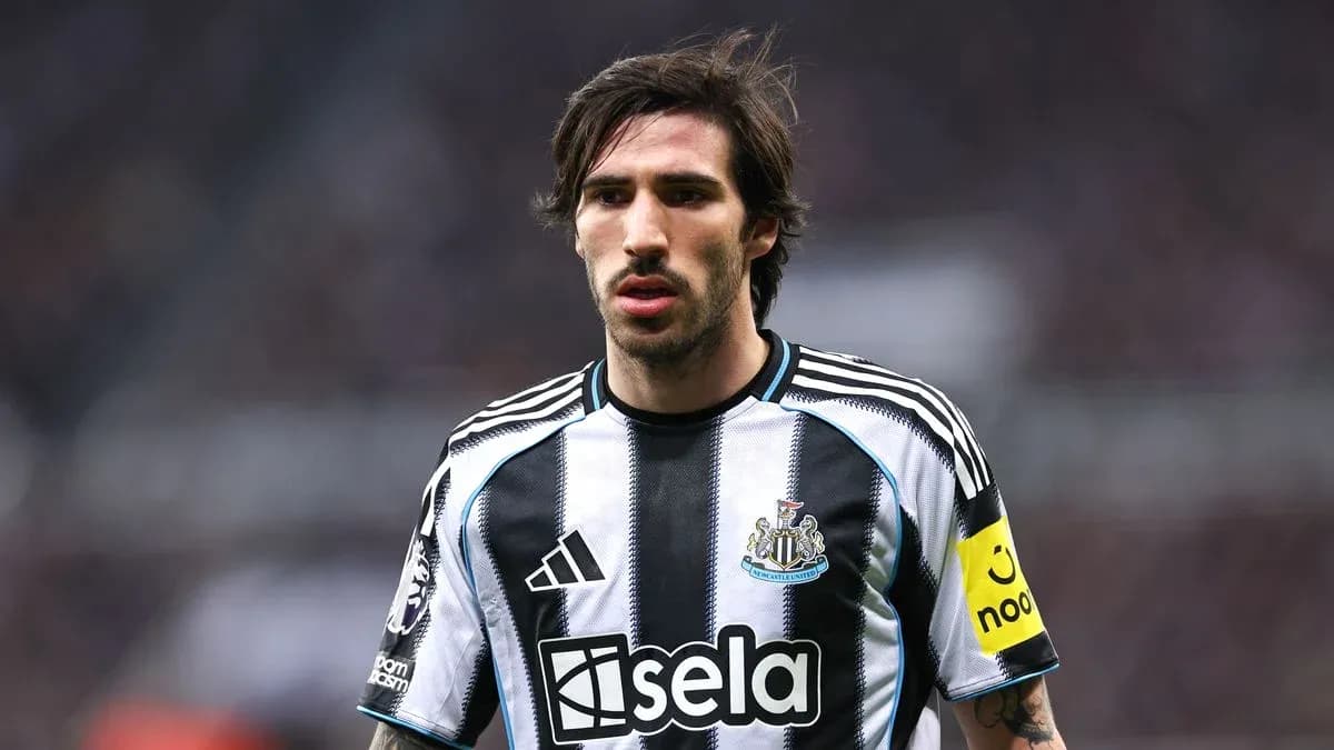 Newcastle player in home kit during match Newcastle player in home kit during match