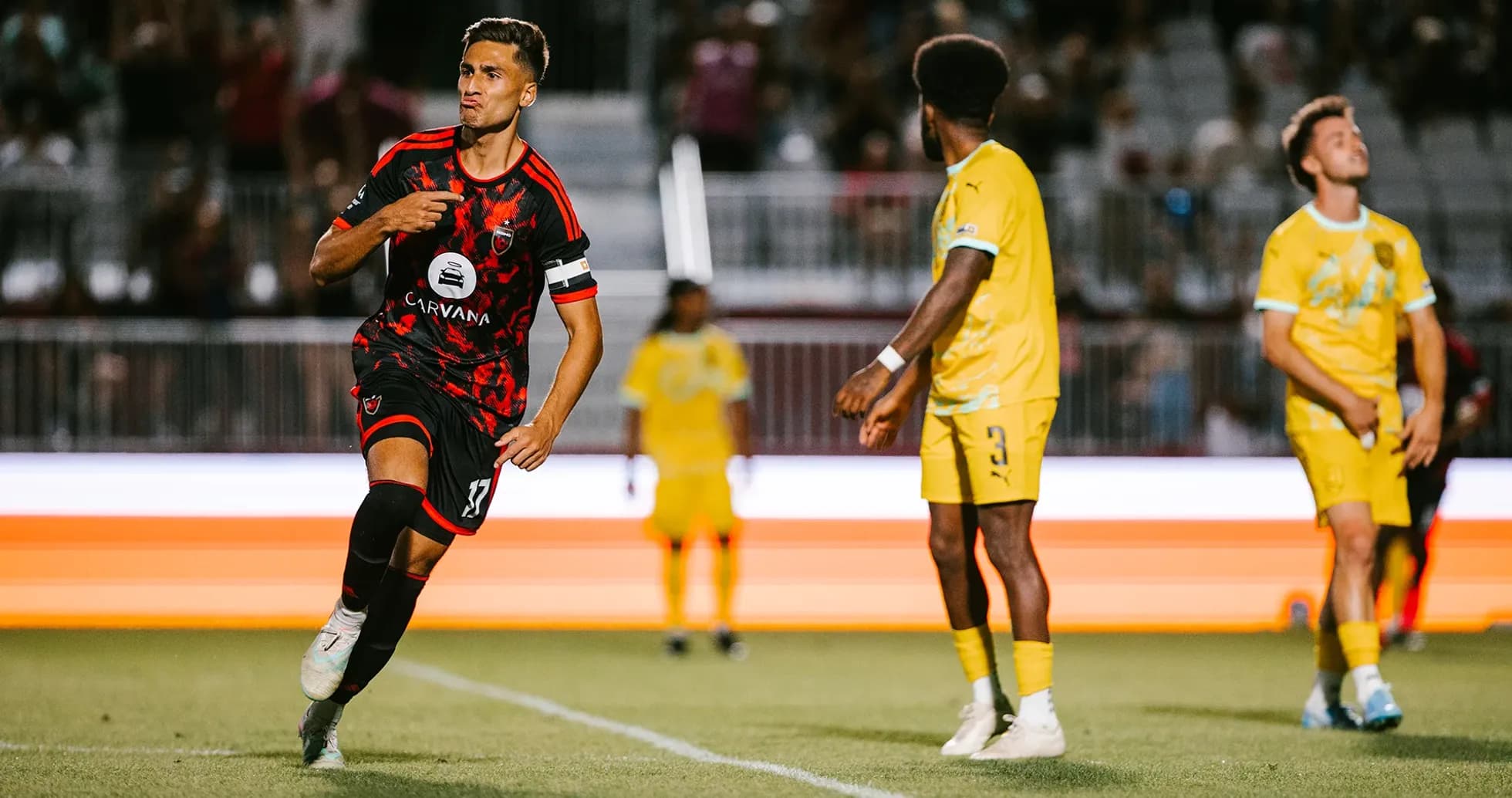 New Mexico United player celebrating a goal New Mexico United player celebrating a goal