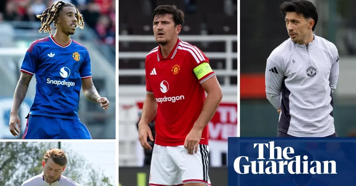 Four Manchester United players in training and match settings Four Manchester United players in training and match settings