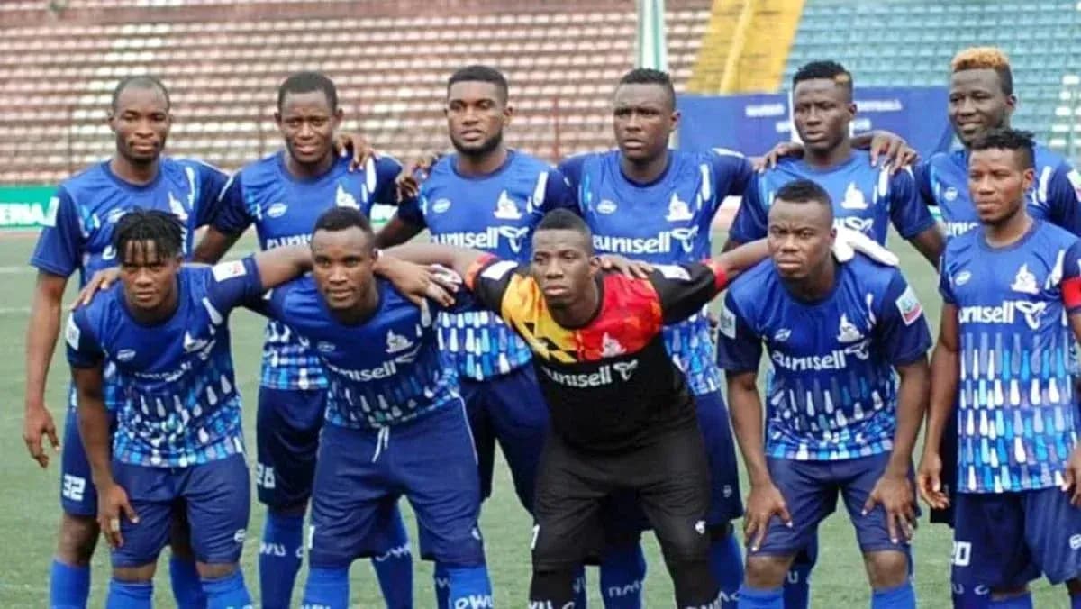Rivers United team photo before the match Rivers United team photo before the match