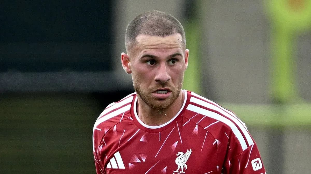 Player wearing red Liverpool jersey during training Player wearing red Liverpool jersey during training