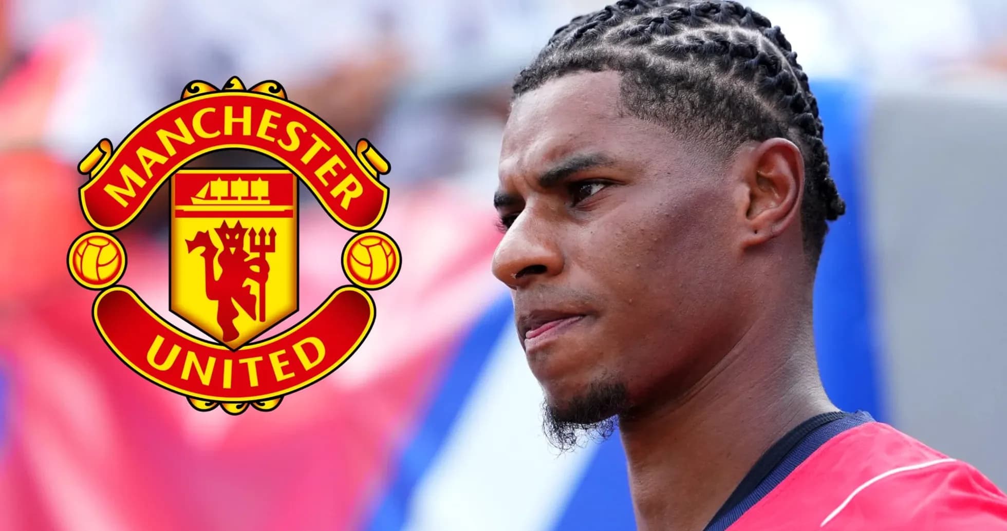 Player in Manchester United kit during event Player in Manchester United kit during event