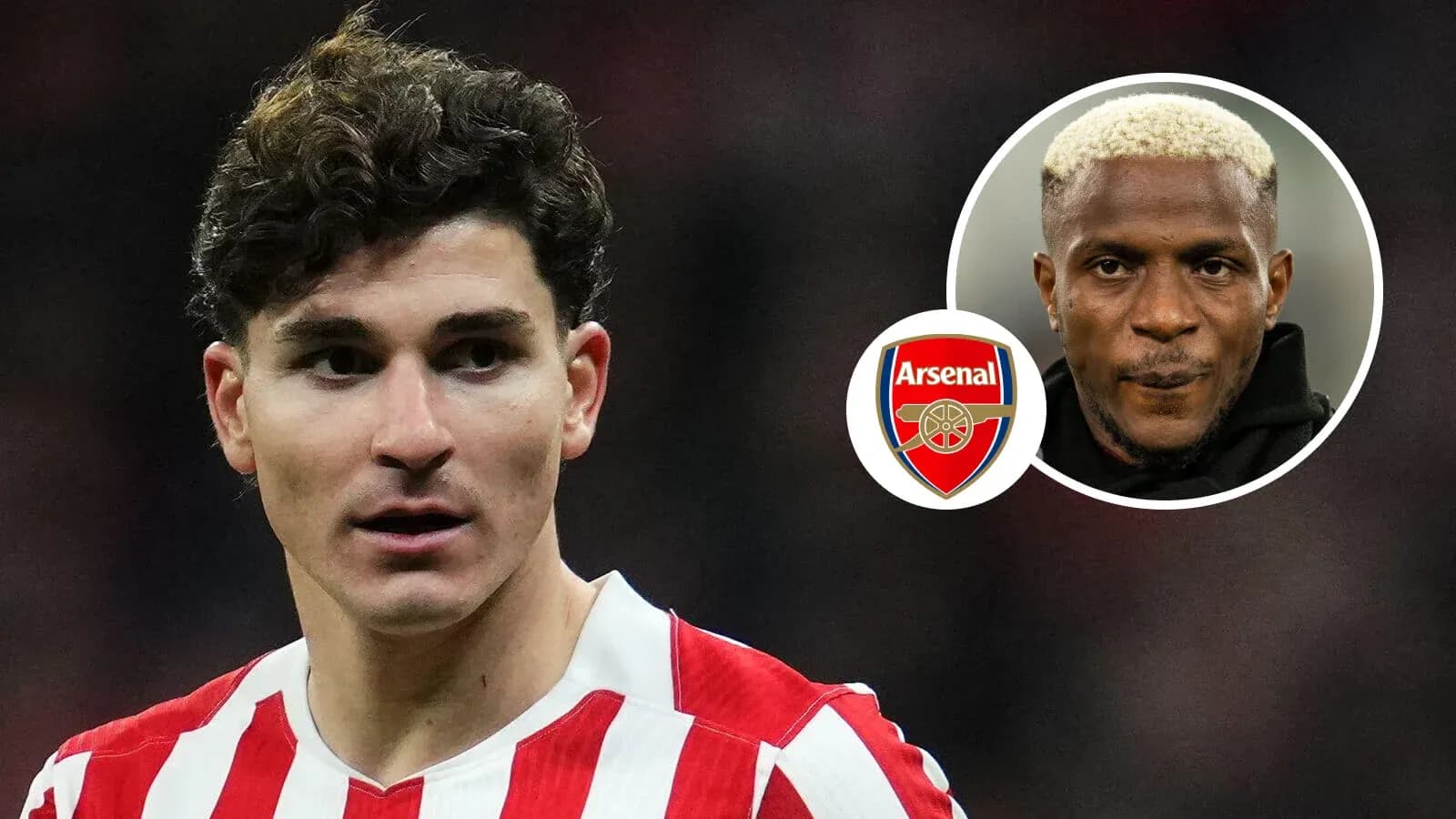 Player in red and white kit with Arsenal logo Player in red and white kit with Arsenal logo
