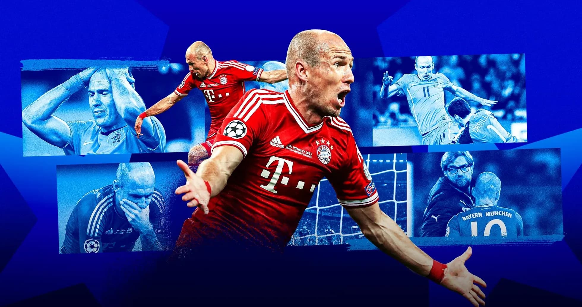Arjen Robben celebrating goal for Bayern Munich Arjen Robben celebrating goal for Bayern Munich