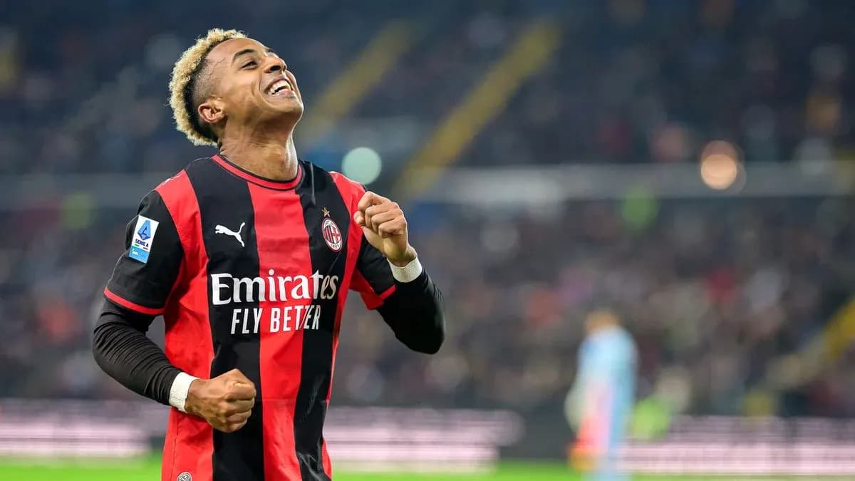AC Milan player celebrating a goal during match AC Milan player celebrating a goal during match