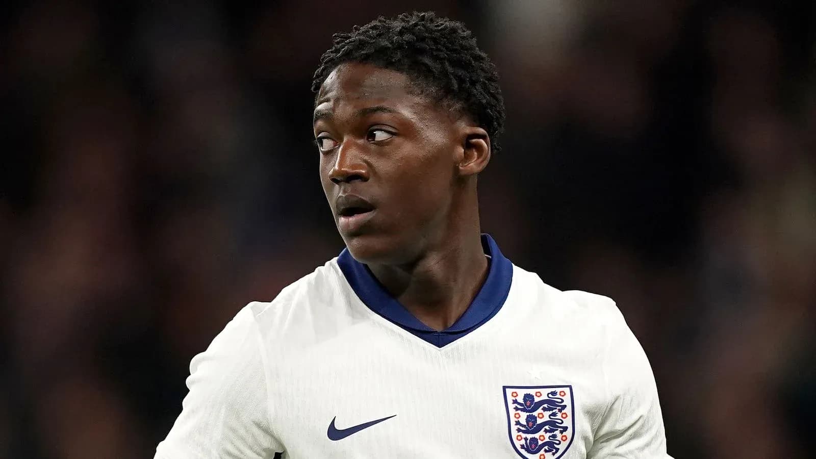 Player wearing England jersey during match Player wearing England jersey during match