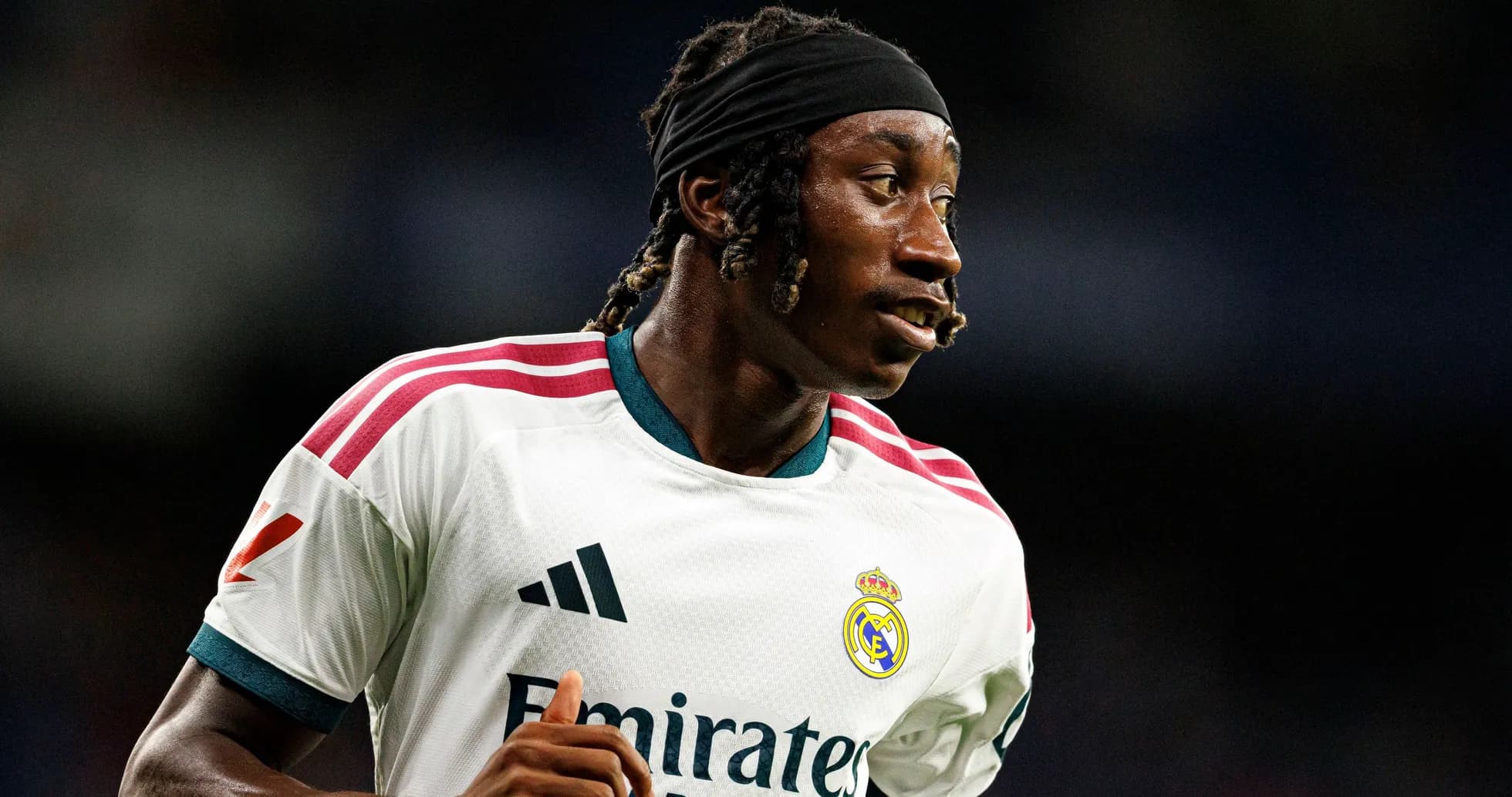 Player in Real Madrid jersey during match Player in Real Madrid jersey during match