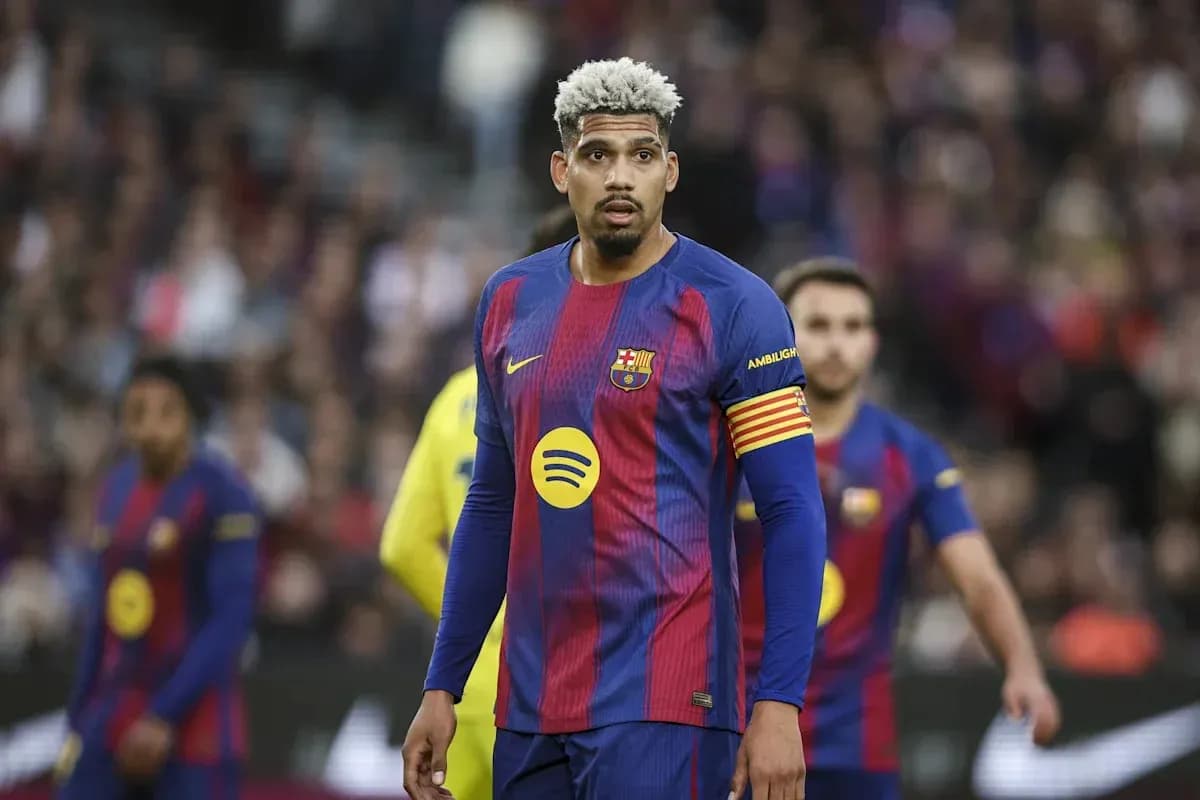 Barcelona player wearing captain's armband during match Barcelona player wearing captain's armband during match