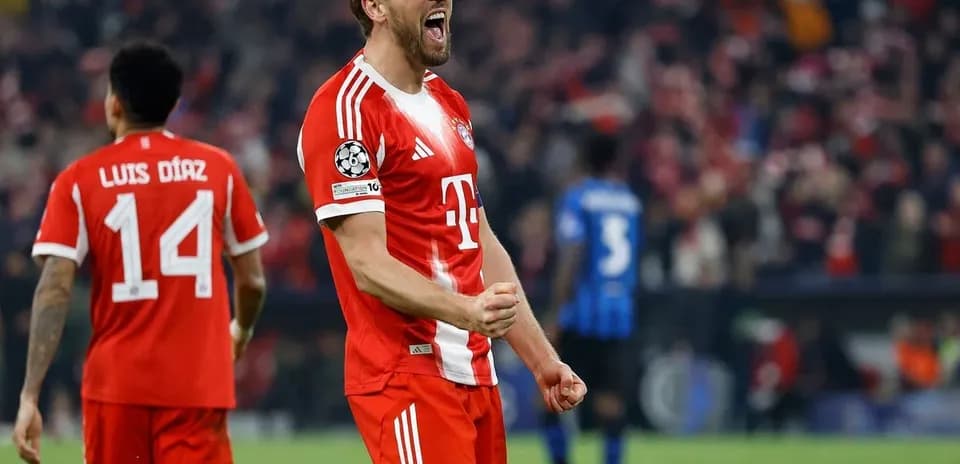 Bayern Munich player celebrating during Champions League match Bayern Munich player celebrating during Champions League match