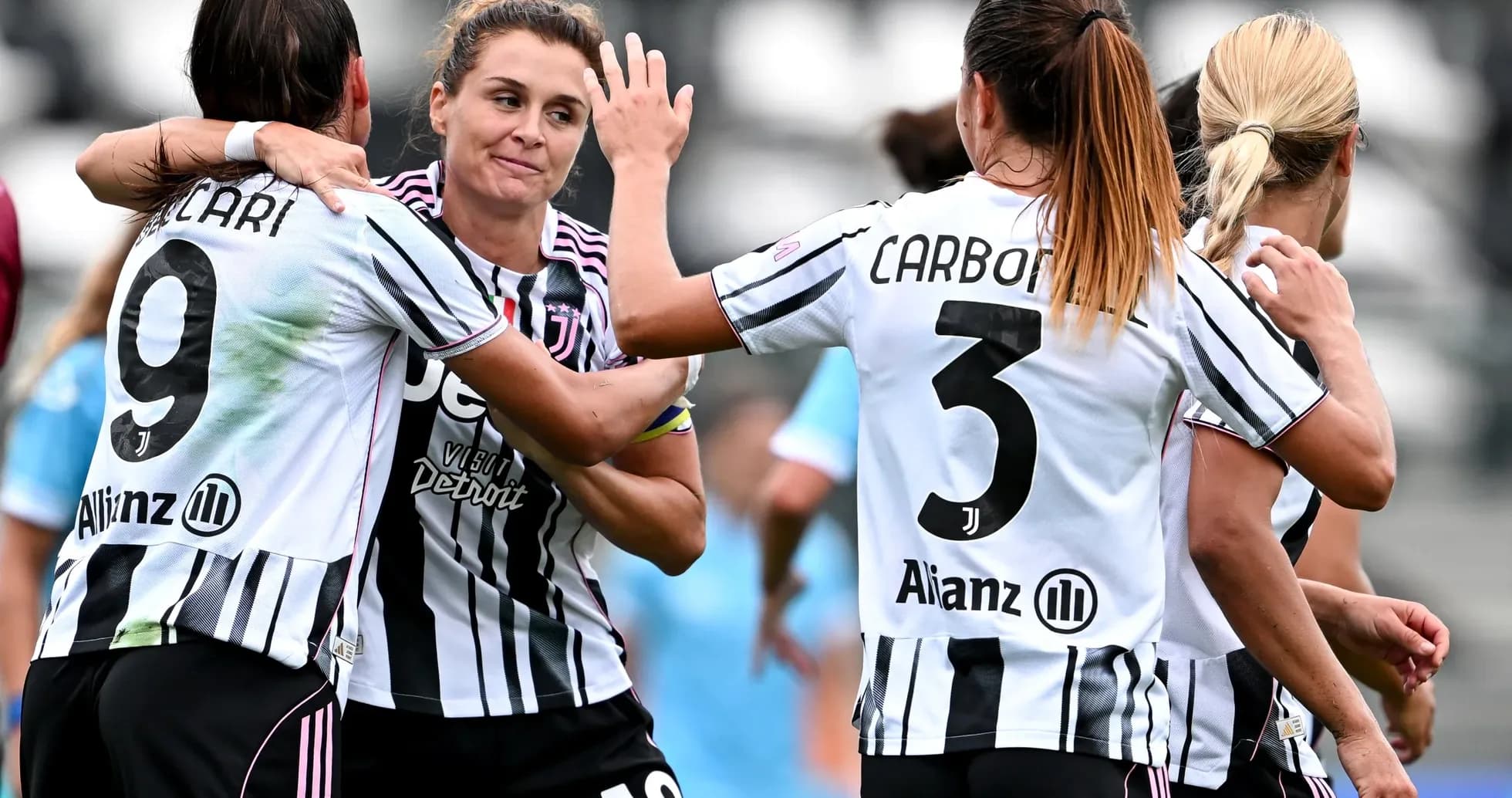 Juventus Women celebrating a goal during match Juventus Women celebrating a goal during match