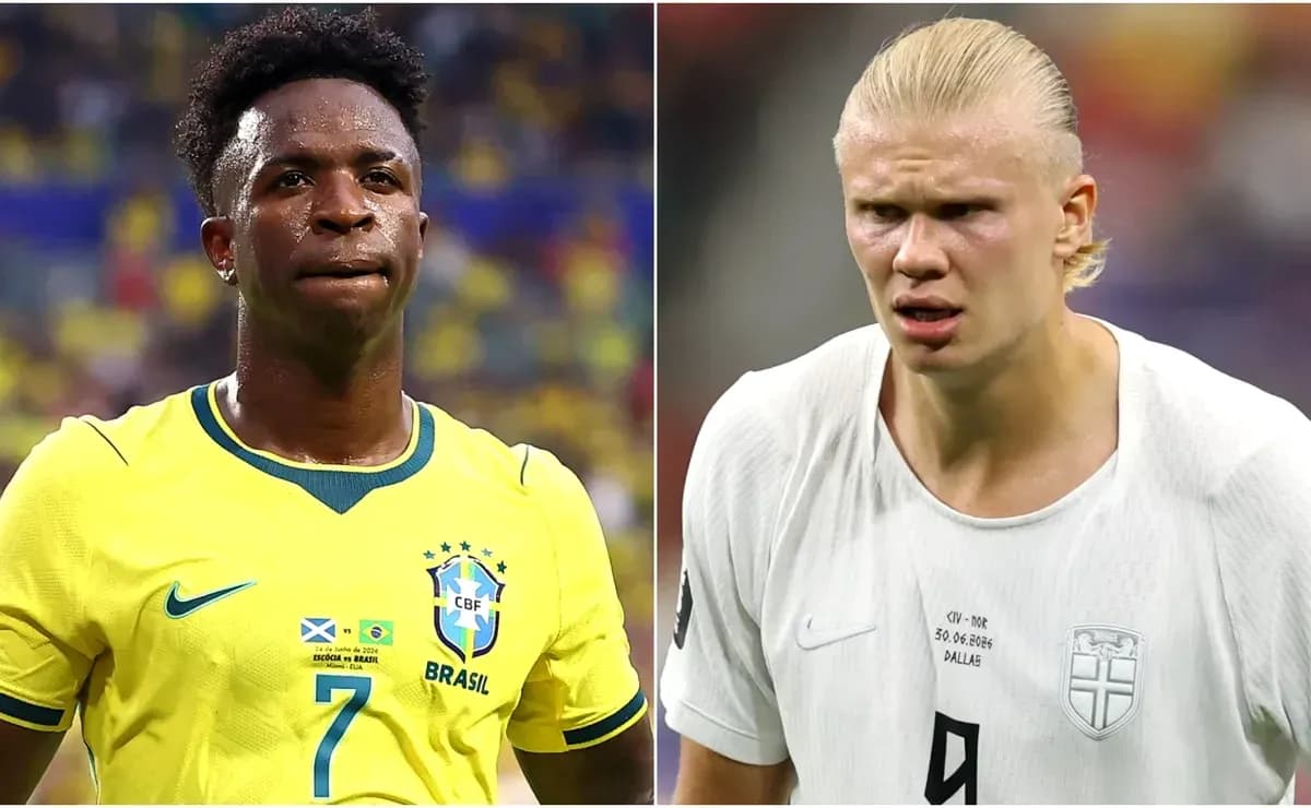 Vinicius Junior and Erling Haaland face-off Vinicius Junior and Erling Haaland face-off