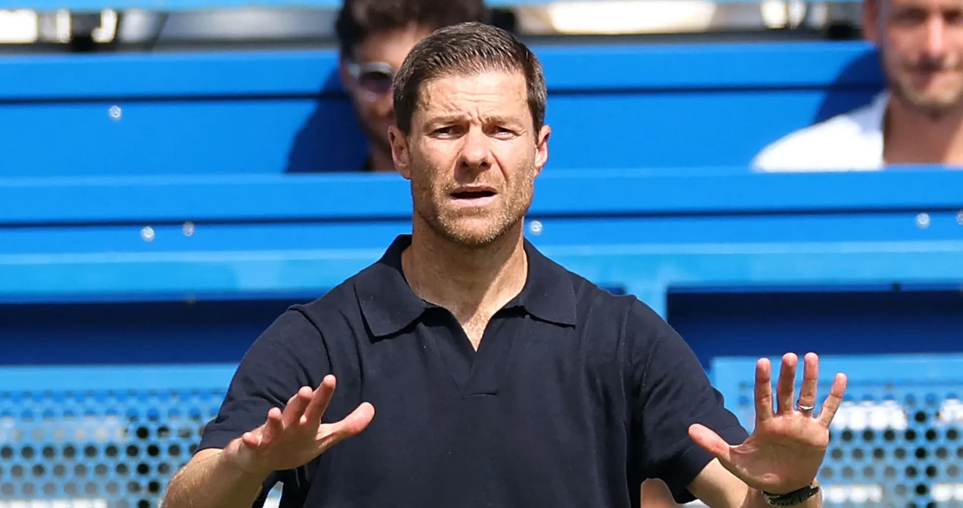 Coach gesturing during a training session Coach gesturing during a training session