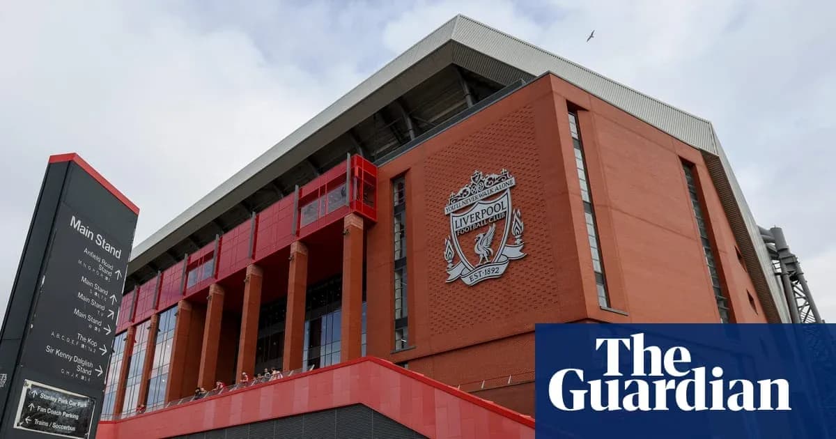 Exterior view of Liverpool FC's Anfield stadium Exterior view of Liverpool FC's Anfield stadium