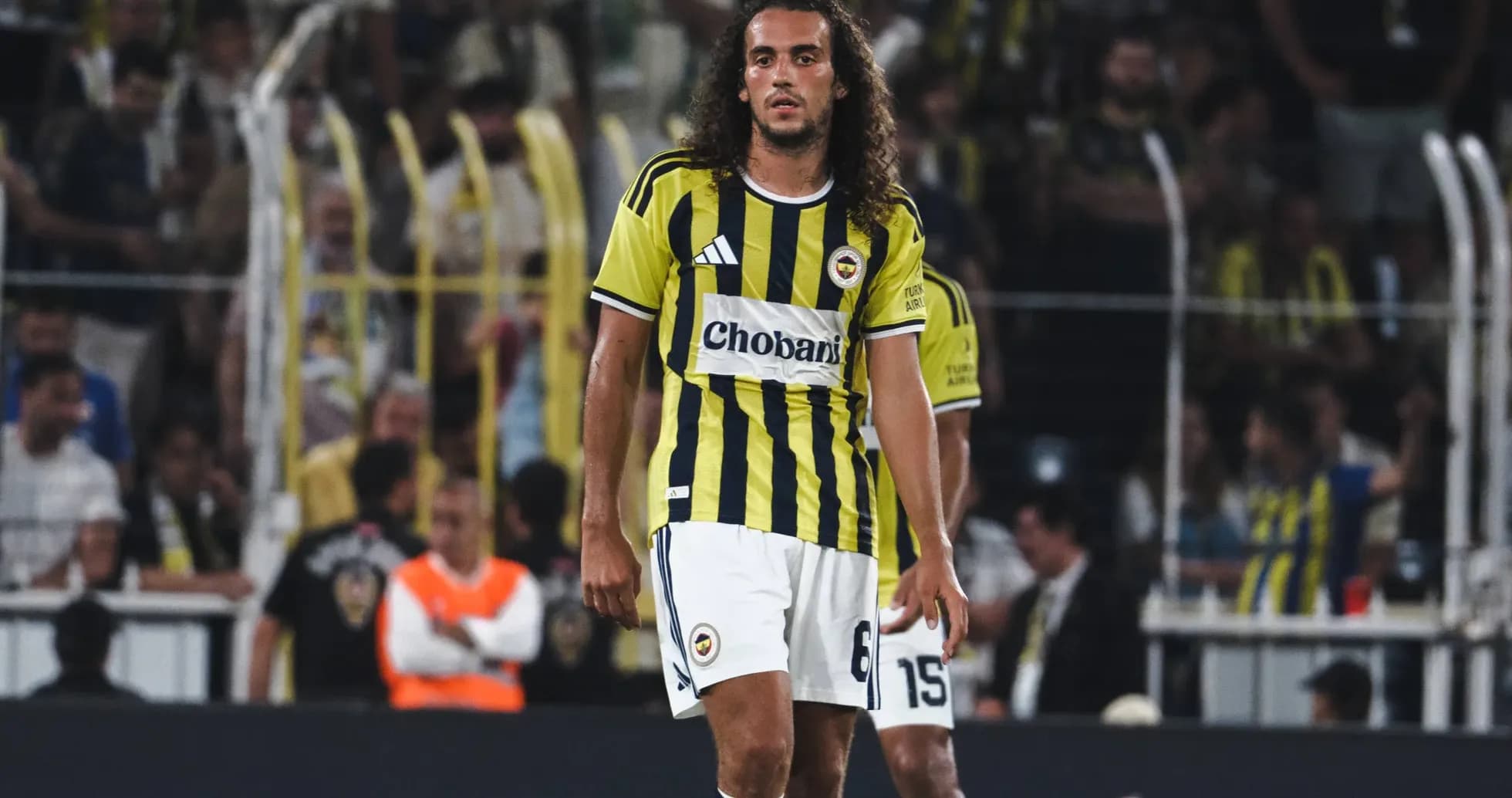 Fenerbahçe player on the pitch during match Fenerbahçe player on the pitch during match