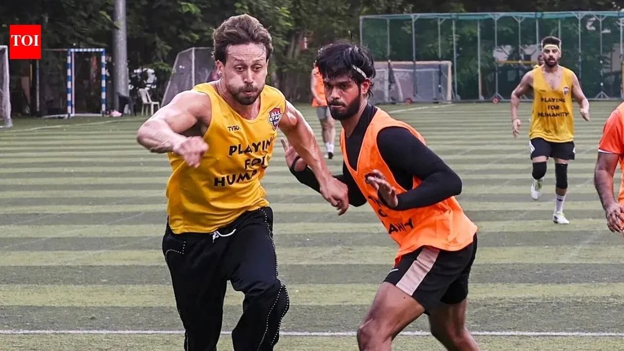 Two players competing during a training session Two players competing during a training session