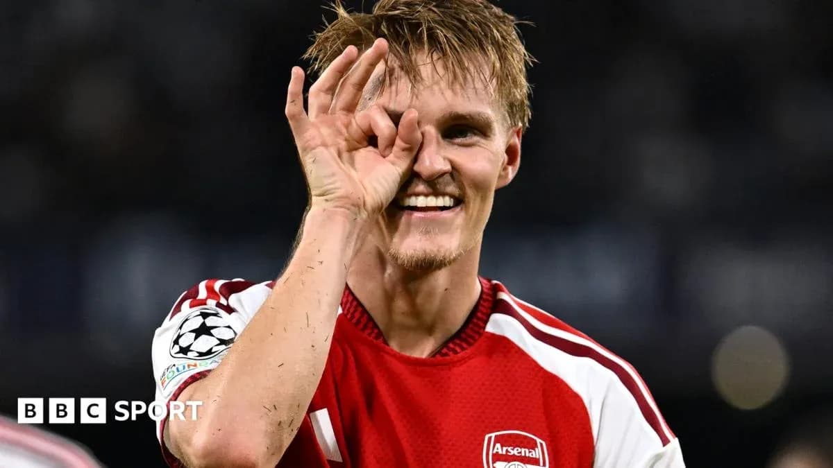 Player celebrating with a hand gesture after match Player celebrating with a hand gesture after match