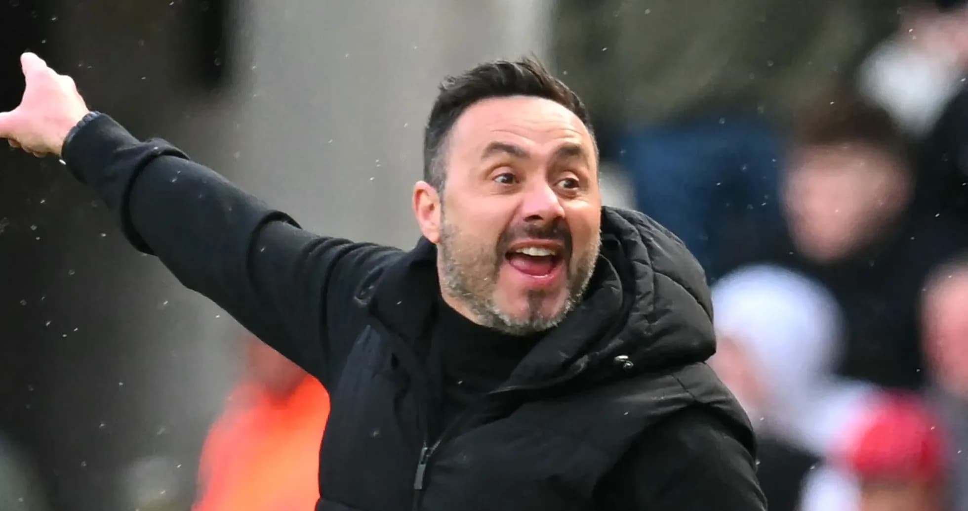Coach gesturing passionately during a match Coach gesturing passionately during a match