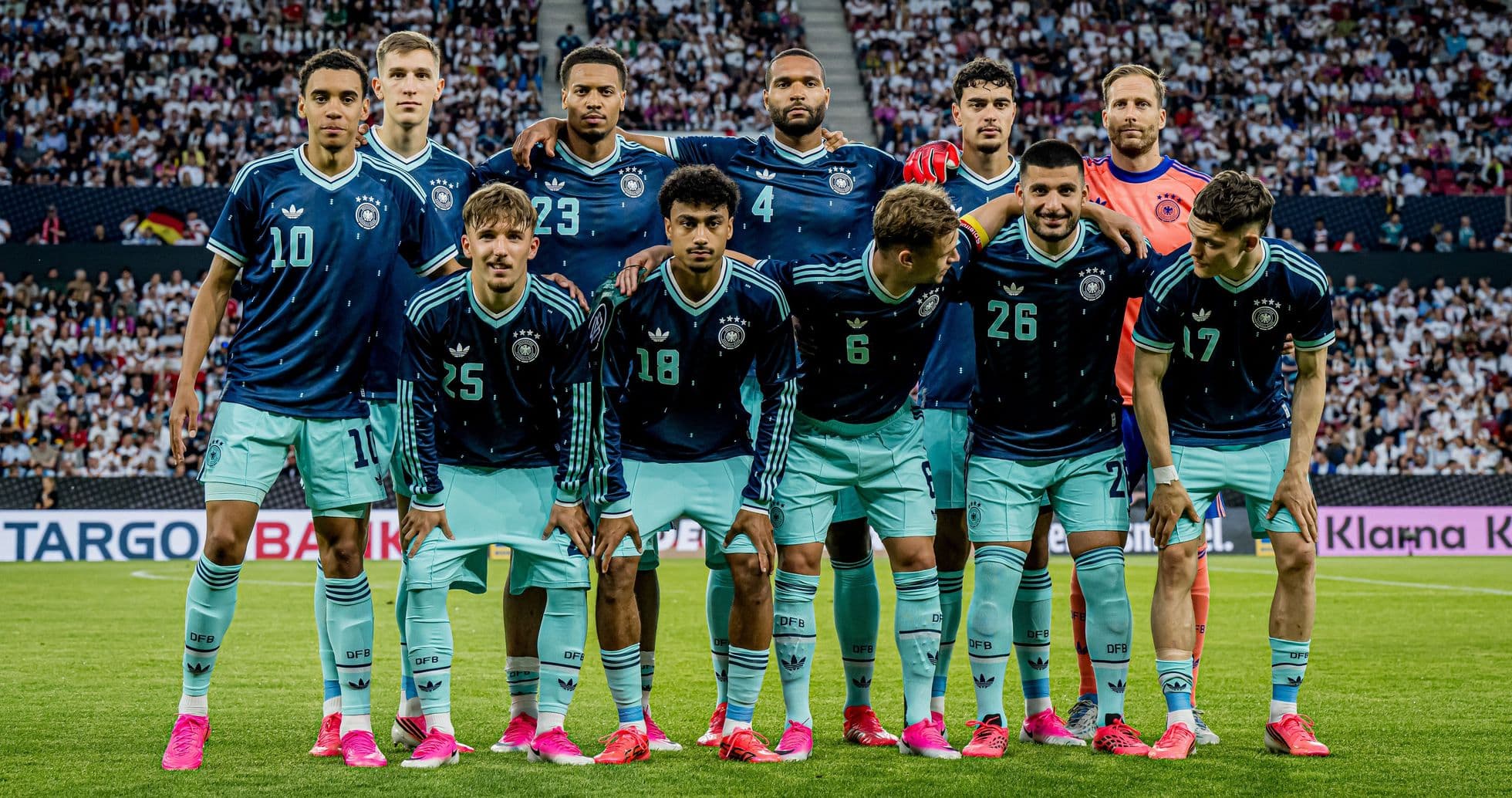 Germany national team posing for a team photo Germany national team posing for a team photo