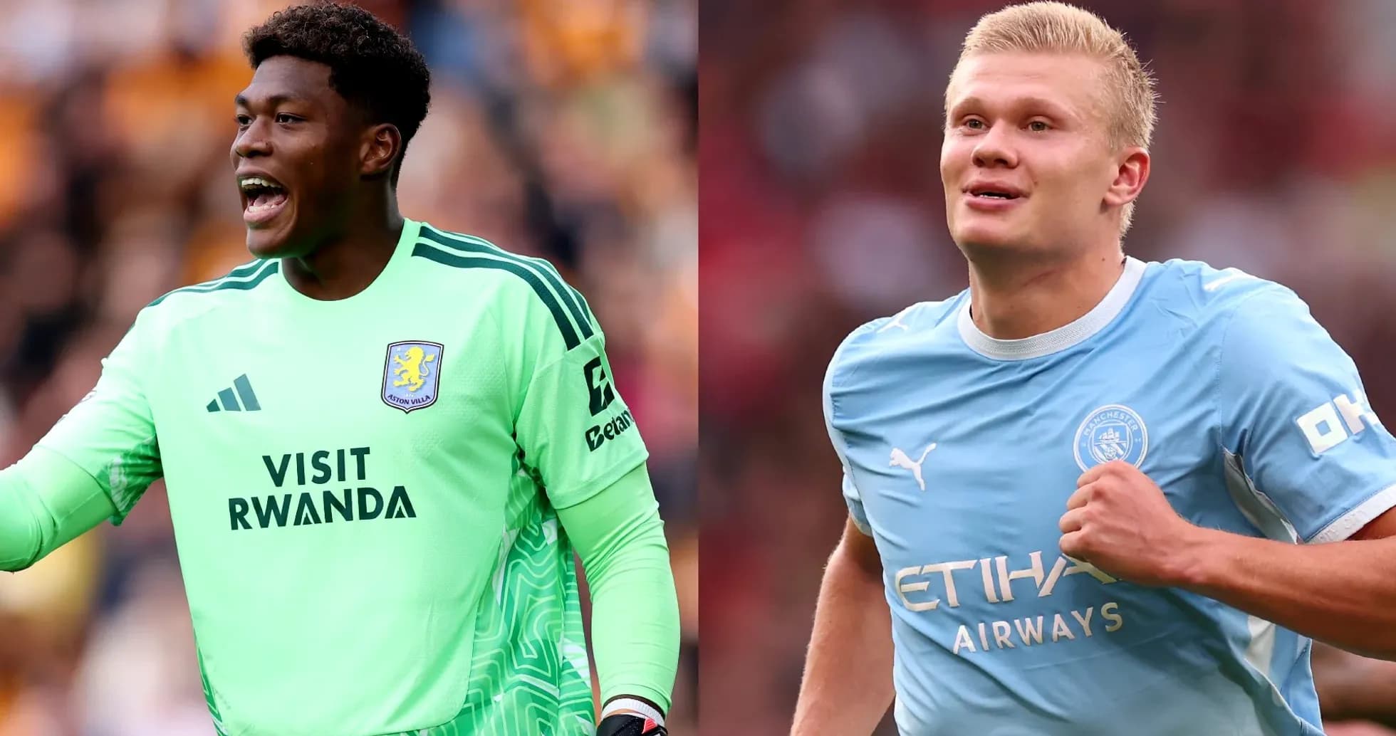 Aston Villa goalkeeper and Manchester City player Aston Villa goalkeeper and Manchester City player