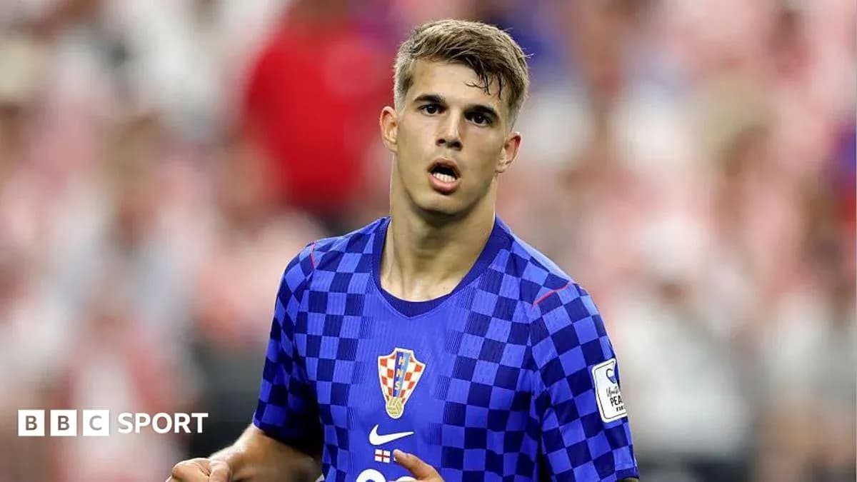 Player wearing Croatian kit during a match Player wearing Croatian kit during a match