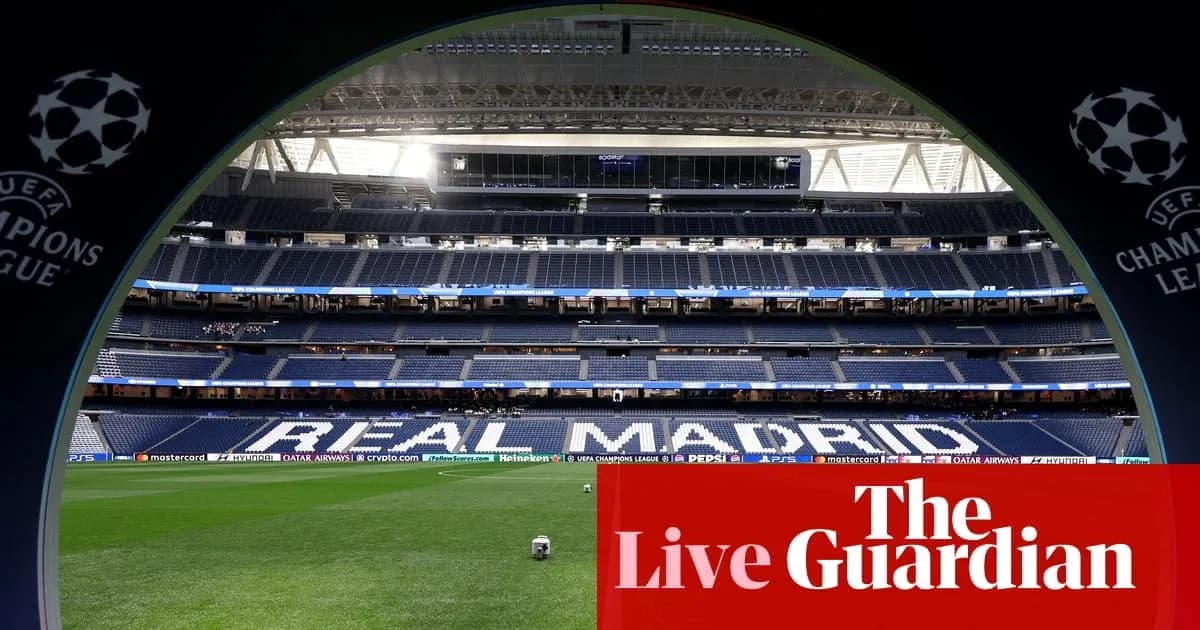 View of Real Madrid stadium before match View of Real Madrid stadium before match