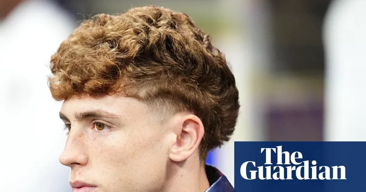 Profile of young man with curly hair Profile of young man with curly hair