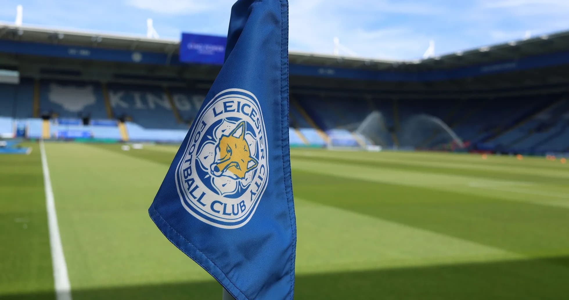Leicester City corner flag at King Power Stadium Leicester City corner flag at King Power Stadium