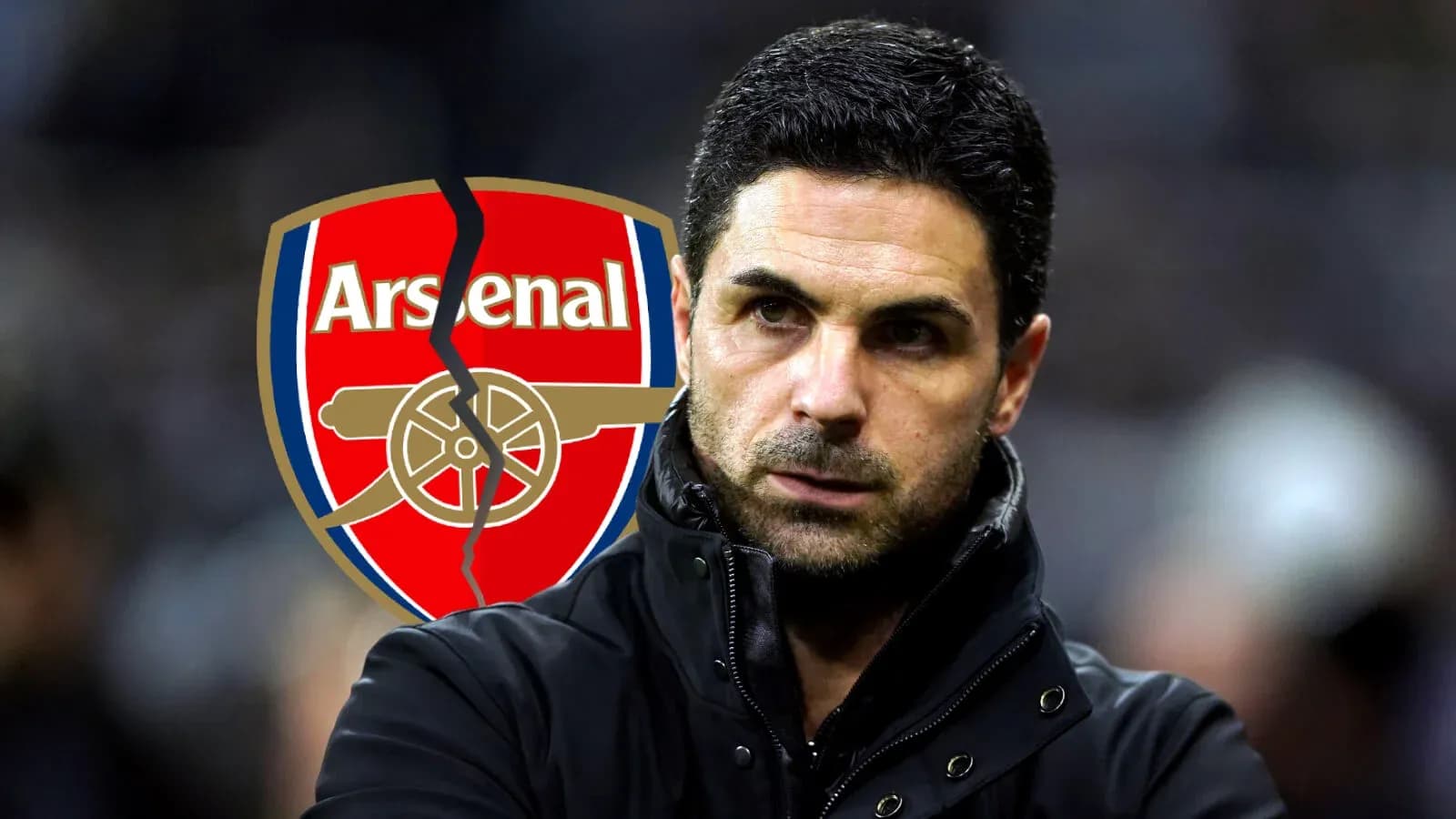 Coach with Arsenal logo in background Coach with Arsenal logo in background