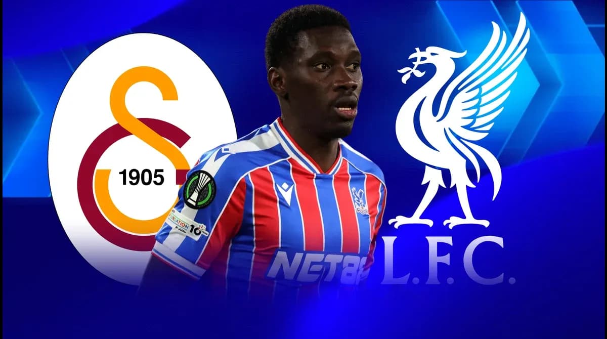 Player in Crystal Palace jersey with club logos Player in Crystal Palace jersey with club logos