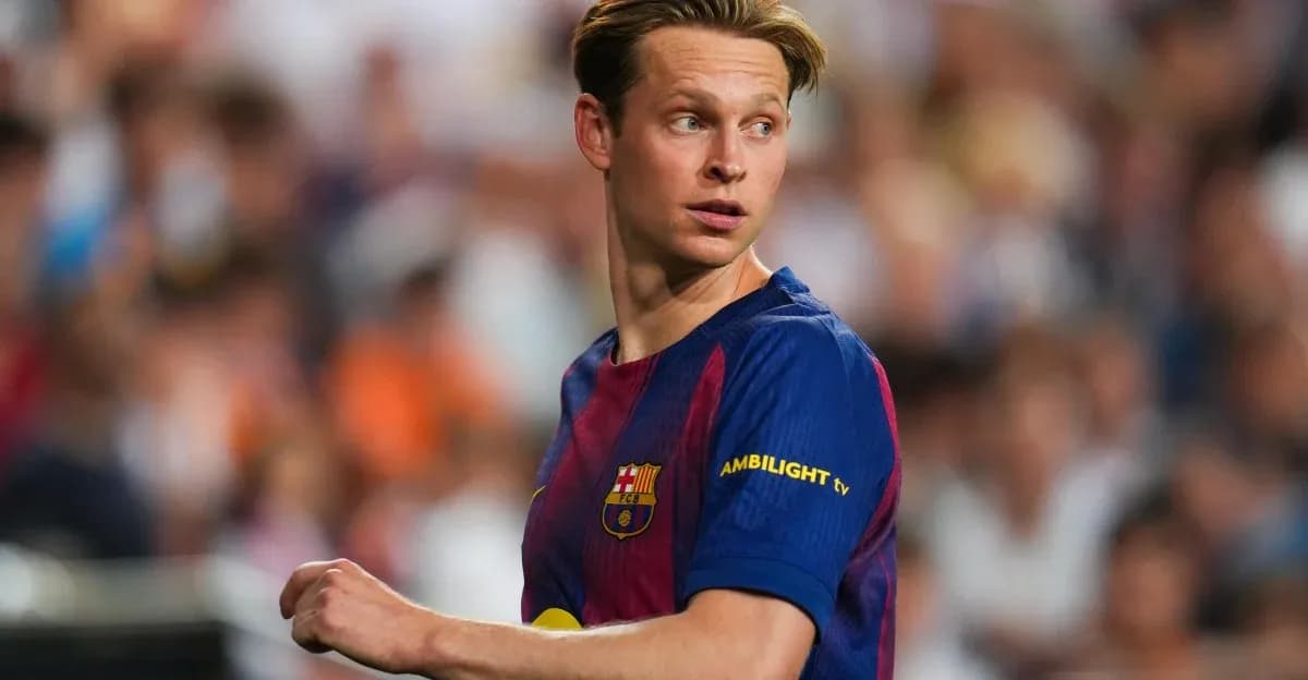 Player in FC Barcelona jersey during match Player in FC Barcelona jersey during match