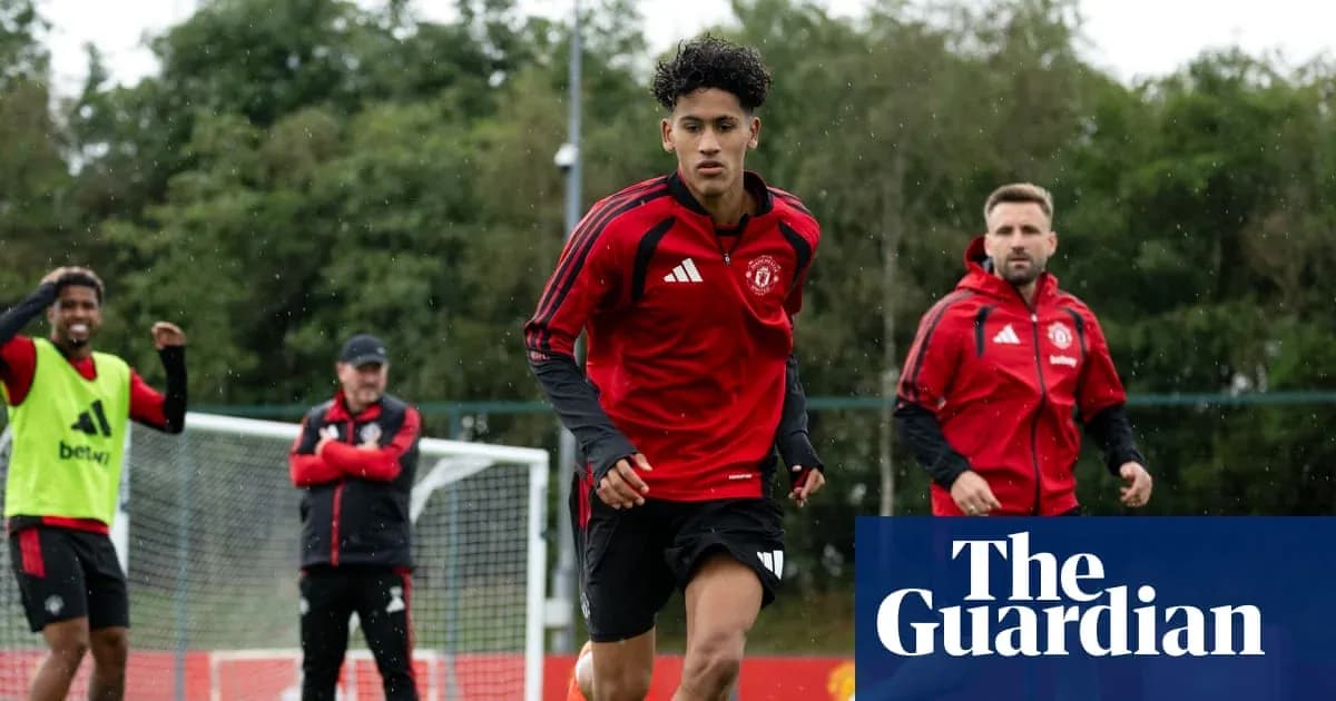 Player sprinting during Manchester United training session Player sprinting during Manchester United training session