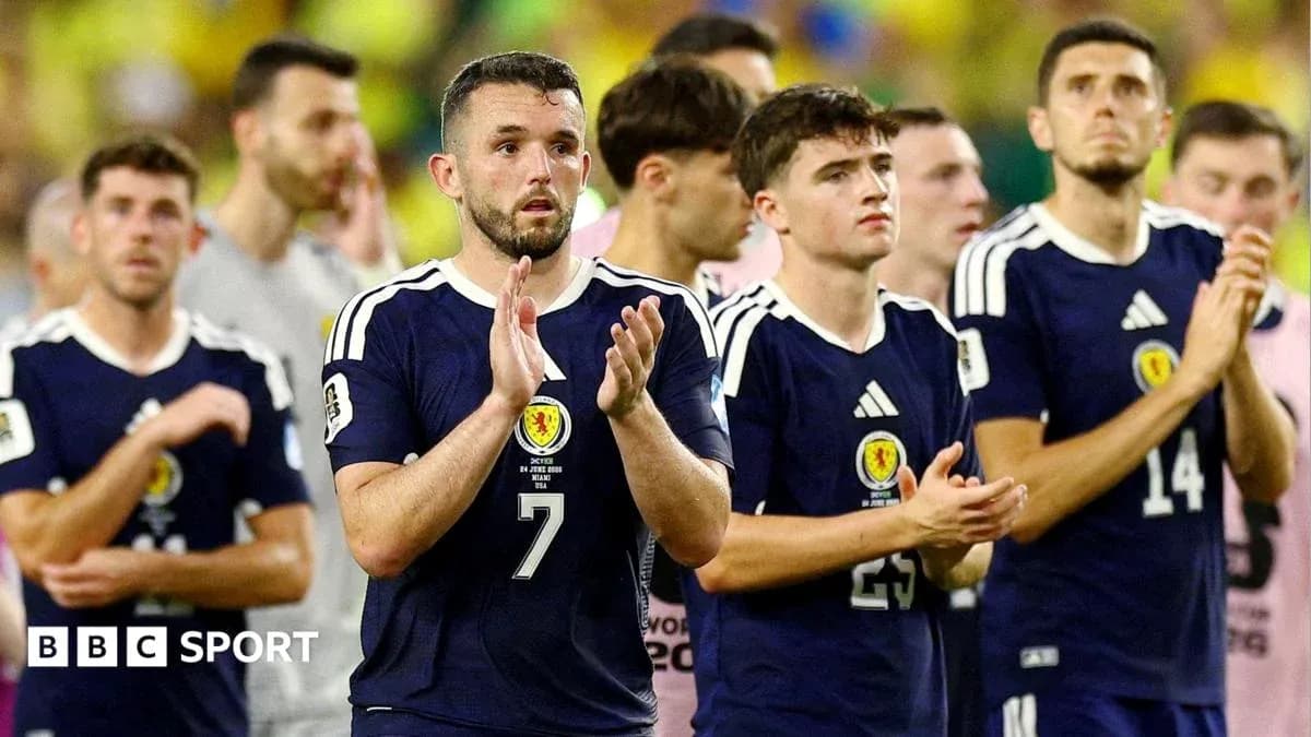 Scotland players applauding after a match Scotland players applauding after a match