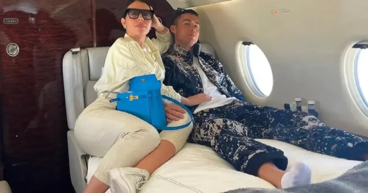 Georgina Rodriguez Personalizes Cristiano Ronaldo’s ₦96 Billion Private Jet After Wedding Georgina Rodriguez Personalizes Cristiano Ronaldo’s ₦96 Billion Private Jet After Wedding