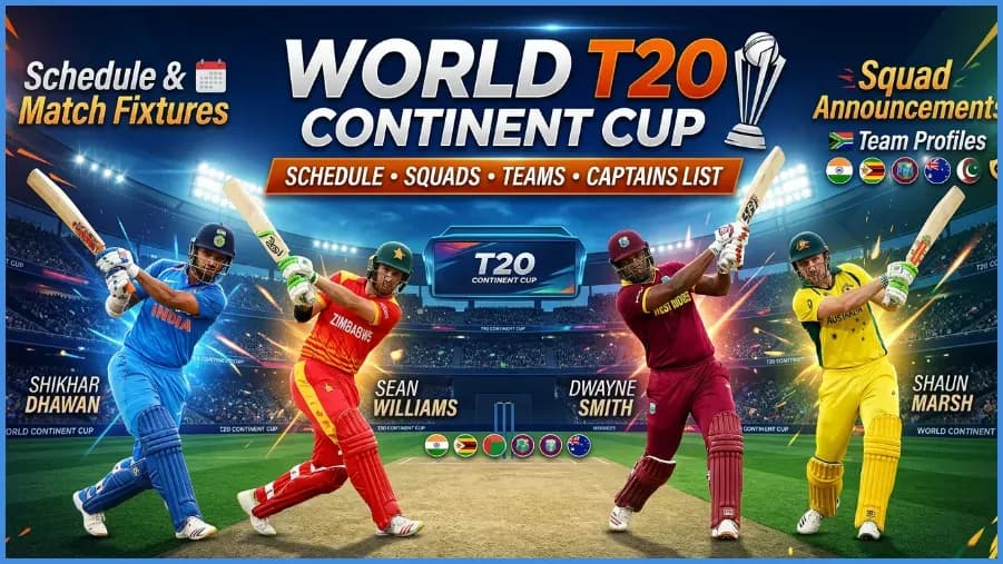 World T20 Continent Cup: Teams, Captains, Squads & Match Schedule World T20 Continent Cup: Teams, Captains, Squads & Match Schedule