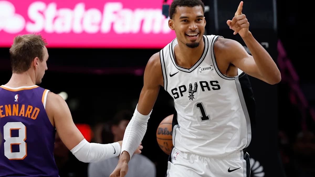San Antonio Spurs Lead NBA Title Predictions as Victor Wembanyama Sweeps Player Honors in 2026-27 GM Survey San Antonio Spurs Lead NBA Title Predictions as Victor Wembanyama Sweeps Player Honors in 2026-27 GM Survey