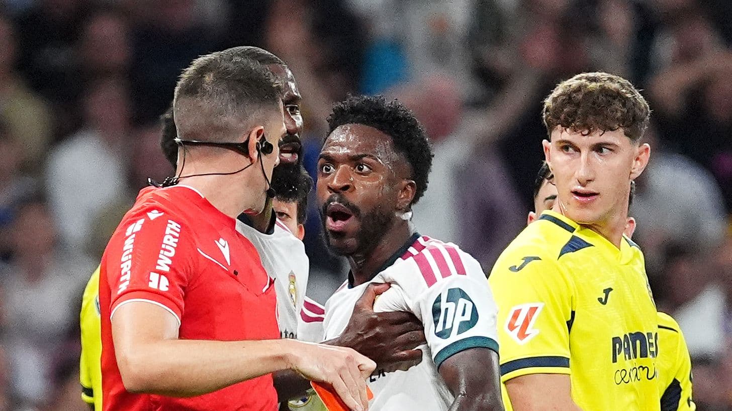Vinicius Jr Apologizes After Red Card for Hair Pulling in Real Madrid's Win Over Villarreal Vinicius Jr Apologizes After Red Card for Hair Pulling in Real Madrid's Win Over Villarreal