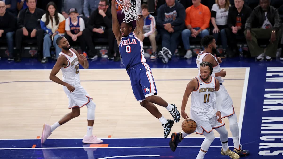New-look 76ers Show Promise in Season Opener Against Knicks New-look 76ers Show Promise in Season Opener Against Knicks
